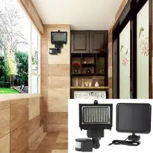 100LED Солнечный свет человеческого тела движения светильник индукции Открытый чрезвычайных путь улица сад прожектор Spotlight