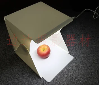 

Mini Folding Studio Diffuse Soft Box With LED Light Black White Background Photo Studio Accessories