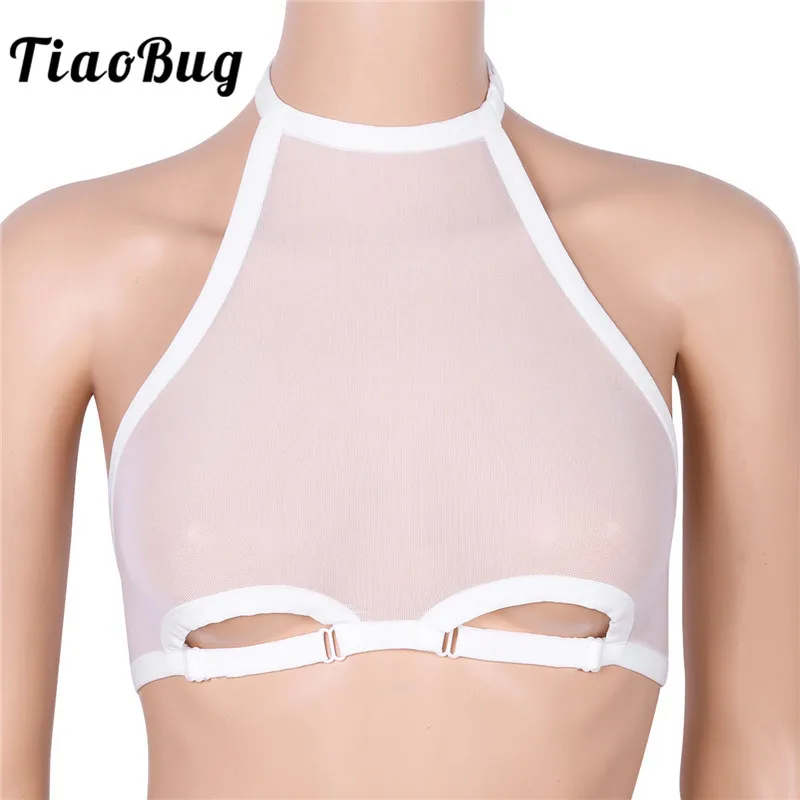 white crop bralette