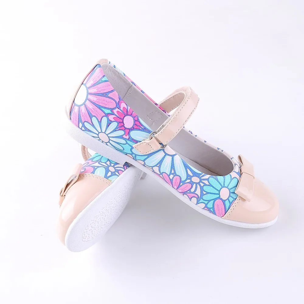 Mingkids Spring Autumn Girls Fashion Princess Flat Shoes Bow PU Leather Child for School Export EU Mingkids Spring Autumn Girls Fashion Princess Flat Shoes Bow PU Leather Child for School Export EU