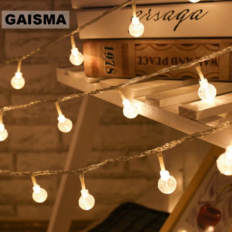 

30M 300 Bulbs Ball LED String Lights Decoration Christmas Garland Wedding Fairy Lights For Party Garden Holiday Lighting Outdoor