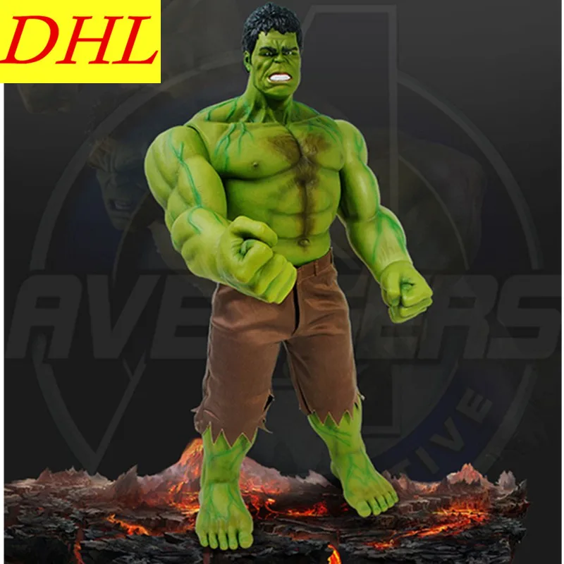 

63cm Avengers 3 Superhero Incredible Hulk Robert Bruce Banner PVC Action Figure DC Comics Collectible Model Toy Doll L2072