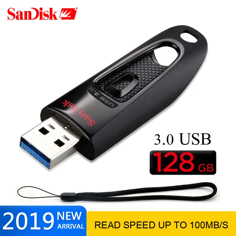 Двойной Флеш-накопитель SanDisk USB 3,0 флэш-памяти Drive256gb 128 Гб 64 ГБ 32 ГБ оперативной памяти, 16 Гб встроенной памяти, флешка, флеш-накопитель флэш-диск 100 МБ/с. memoria usb диск для ПК