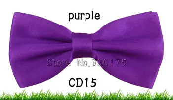 Однотонный галстук-бабочка модные галстуки-бабочки для мужчин Свадебный сатиновый регулируемый галстук-бабочка группа бизнес джентльмен бабочка - Цвет: purple
