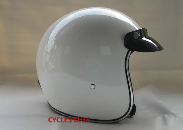 Casco capacetes стекловолокно 3/4 открытым лицом винтажный Ретро-Шлем Женский Мужской мотоциклетный шлем