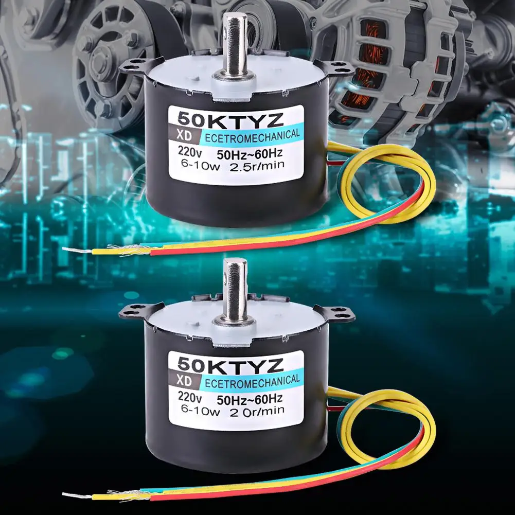 

AC Gear Motor 220V 10W 0.5A 2.5 20r/min Servo Motor Permanent Magnet Synchronous Motor CW/CCW