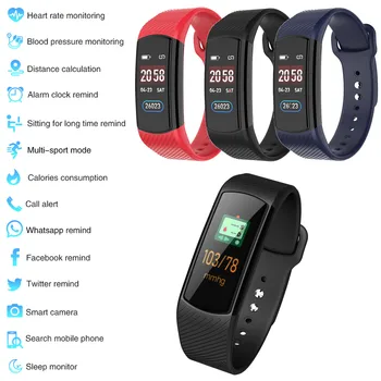

Smart Watch Sports Fitness Activity Heart Rate Tracker Blood Pressure Watch Waterproof Bluetooth Touch Screen APP