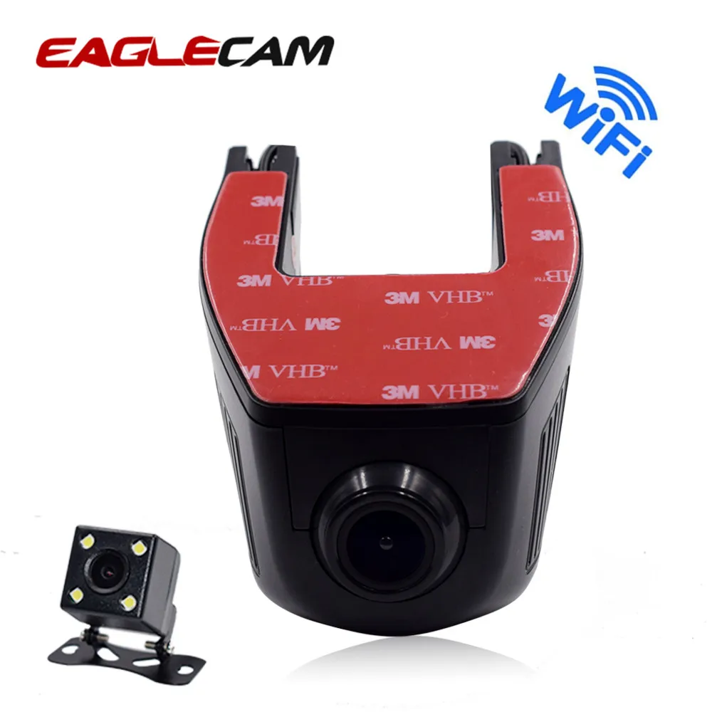 Car Camera Car DVR WiFi 1080P HD Car Dvrs Night Vision Dash Dual Cam Recorder Rotatable Lens Wireless Snapshot Auto Camcorder