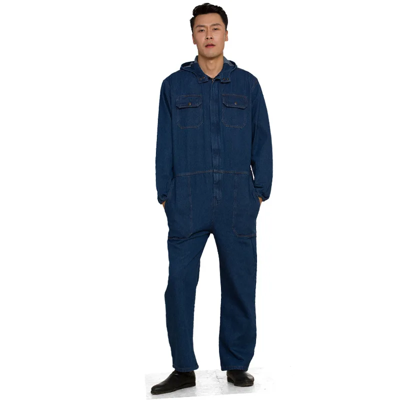 

Men Women Workwear Miner Coveralls Protective Coverall Repairman Jumpsuits Working Uniforms Workshop Long Sleevel Coveralls