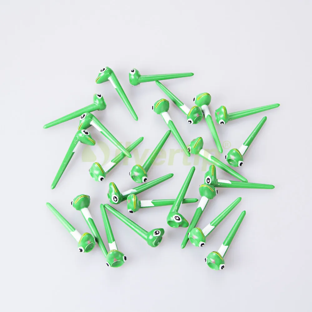 Free Shipping 24pcs Pack 2 3/4" 70mm Novelty Green Golf Tees Novel