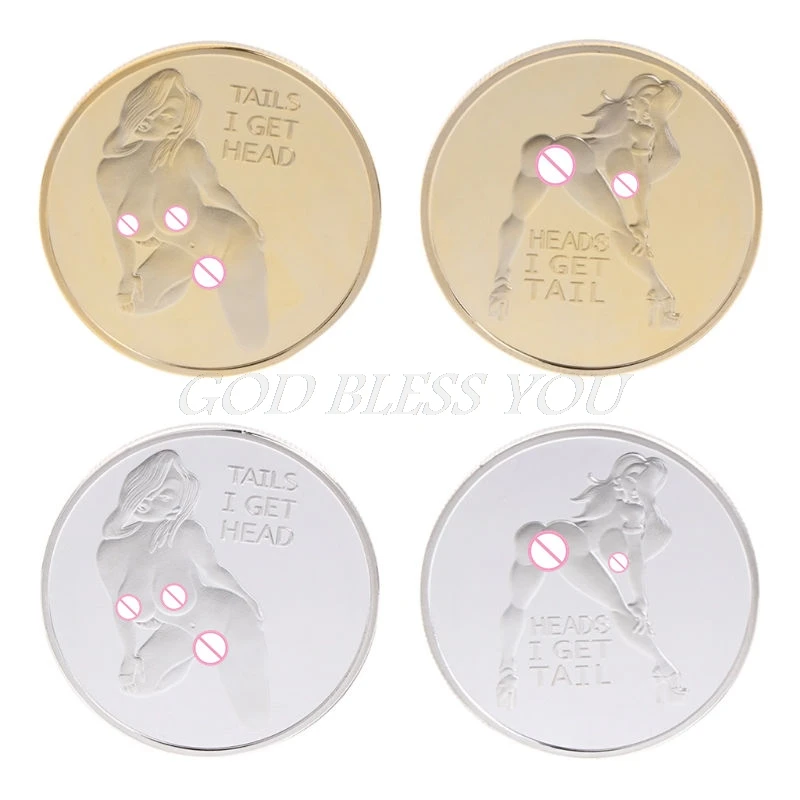 Commemorative Coin Sexy Woman Luck Collection Arts Gifts Bitcoin Alloy Souvenir