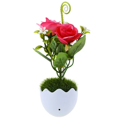 

Color Changing Light Sensor LED Nightlight Mushroom Flower Plant Potted Lamp