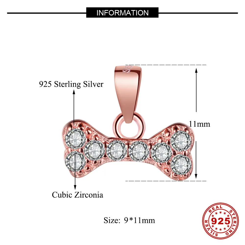 Пробы Серебряная кость собаки любимчика Хаски Шарм Подвеска для Для женщин ожерелья подарок по оптовой цене, сделай сам, ювелирное изделие из стерлингового серебра подвески