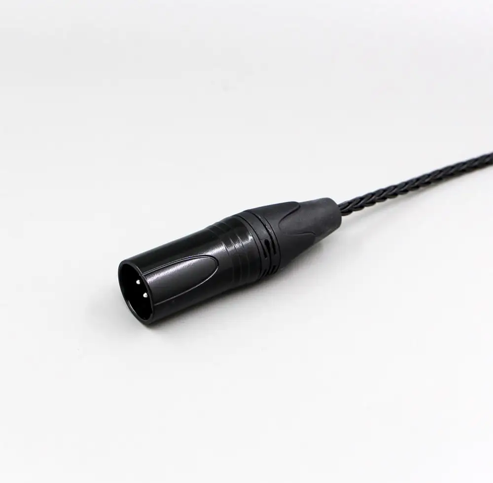 XLR сбалансированный 3,5 мм 2,5 мм 8 ядер посеребренный кабель для наушников FOSTEX TTH900/909/600/X00/610 MKII MK2 LN006338 - Цвет: XLR 4 pole 1.2m