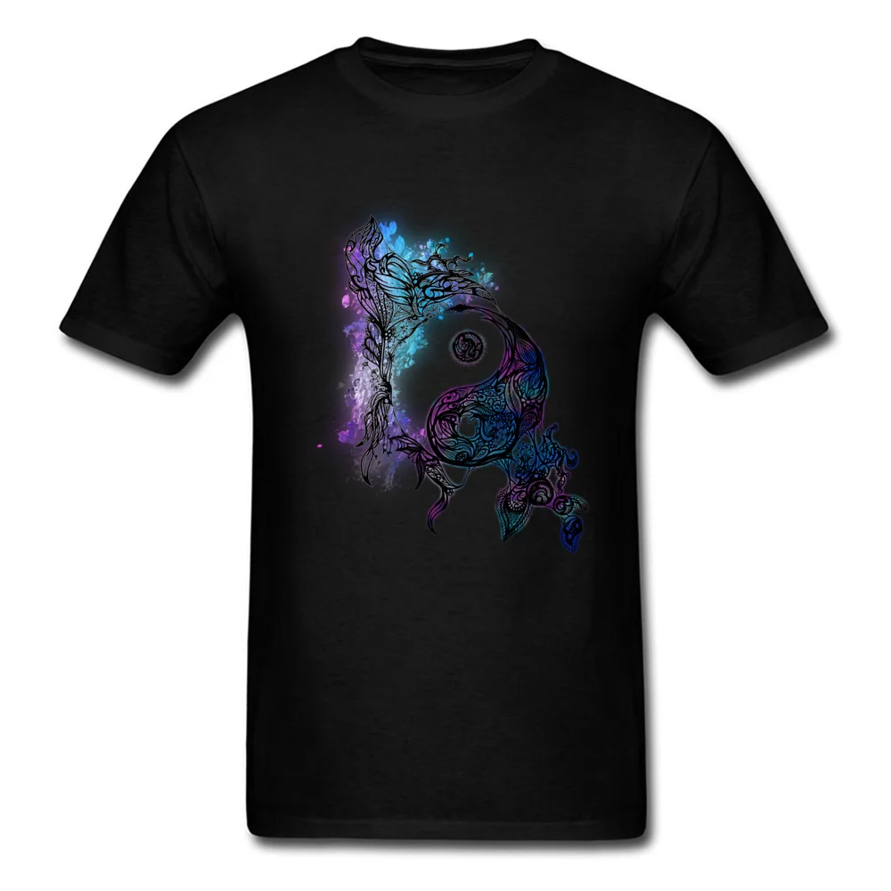 Zen Doodle Yin Yang Magenta Tops T Shirt Labor Day Round Collar Pure Cotton Boy T Shirt Classic Top T-shirts 2018 New Fashion Zen Doodle Yin Yang Magenta black