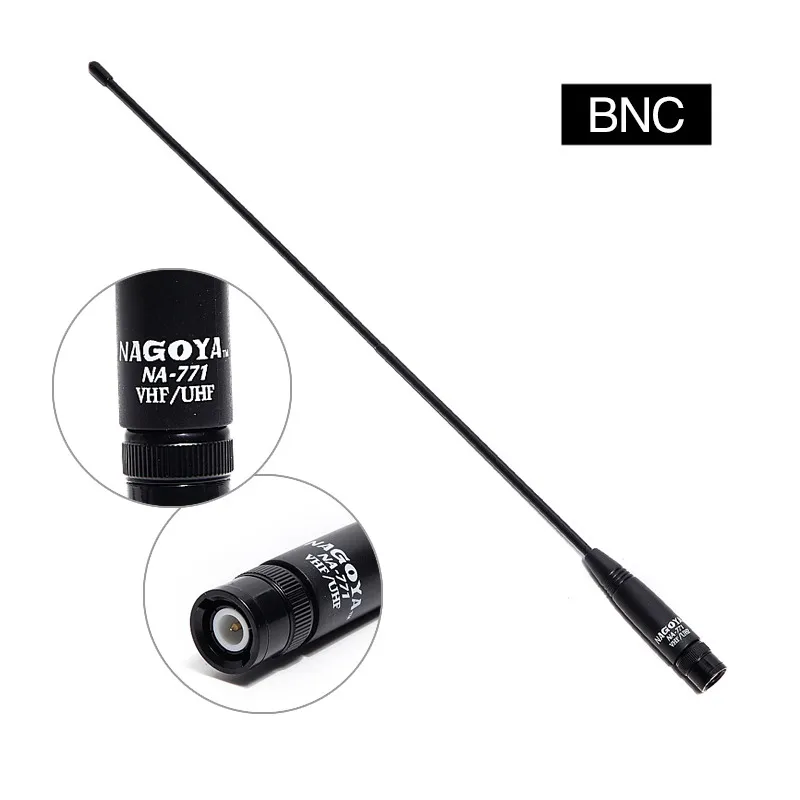 Nagoya NA-771 BNC Двухдиапазонная VHF/UHF 144/430 МГц мягкая антенна NA771 для Icom IC-V8 IC-V82 TK308 и т. д.