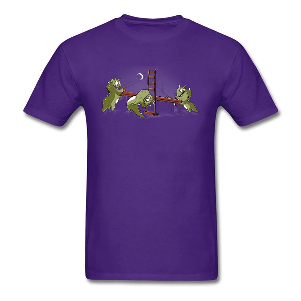 SummerFunny Short Sleeve T Shirt Summer Prevalent Crew Neck Cotton Fabric Tee Shirt Men T Shirts Monster Limbo Party  Monster Limbo Party purple