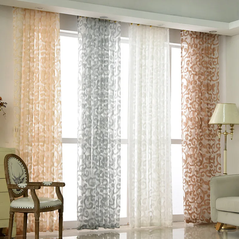 

Christmas Dendrite Jacquard Curtain High-grade Fabric Fashion Pattern Voile Curtains Custom Tulle for Living Room Bedroom