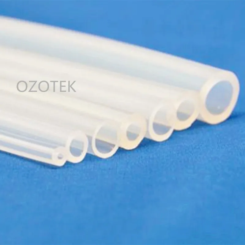 Пищевой силиконовый шланг, силиконовая резиновая трубка, выход озона трубки различных размеров доступны полупрозрачные