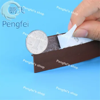 

Free shipping 10m black/white/brown/gray color 45mm height sealing strip with 3M backing self adhesive for doors or windows
