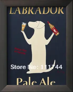

Dogs painting Abstract modern art Labrador Pale Ale by Ken Bailey canvas 100% handmade High quality