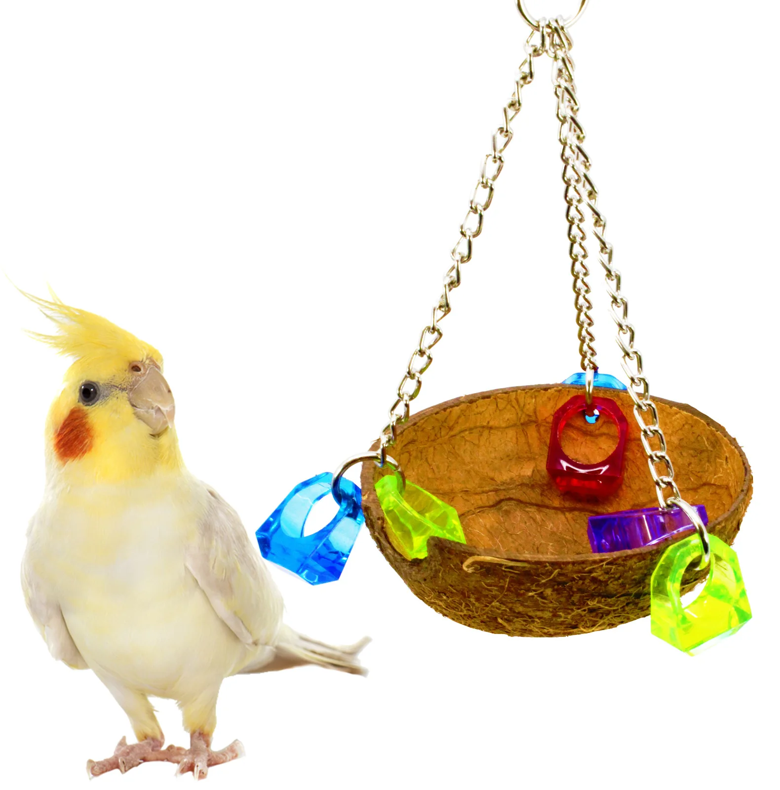 New Natural Coconut Shell Coconut Shell Bird's Nest Bird's Nest Hammock