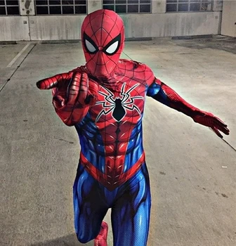 

New Spiderman Costume 3D Printed Adult Spandex Spiderman Costume For Halloween Mascot Cosplay Zentai suit