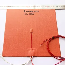 240x240 мм 350W@ 110 V w/NTC 100 к термистор, 3 м PSA Keenovo силиконовый нагреватель 3D-принтеры нагреватель, радиатор, во-первых, Класс качества