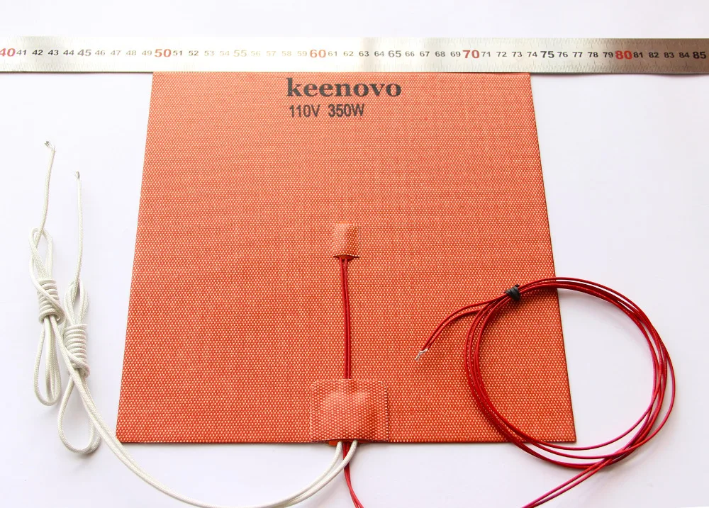 

240x240mm 350W@110V w/ NTC 100K Thermistor,3M PSA Keenovo Silicone Heater 3D Printer Heater,Heatbed,First Grade Quality