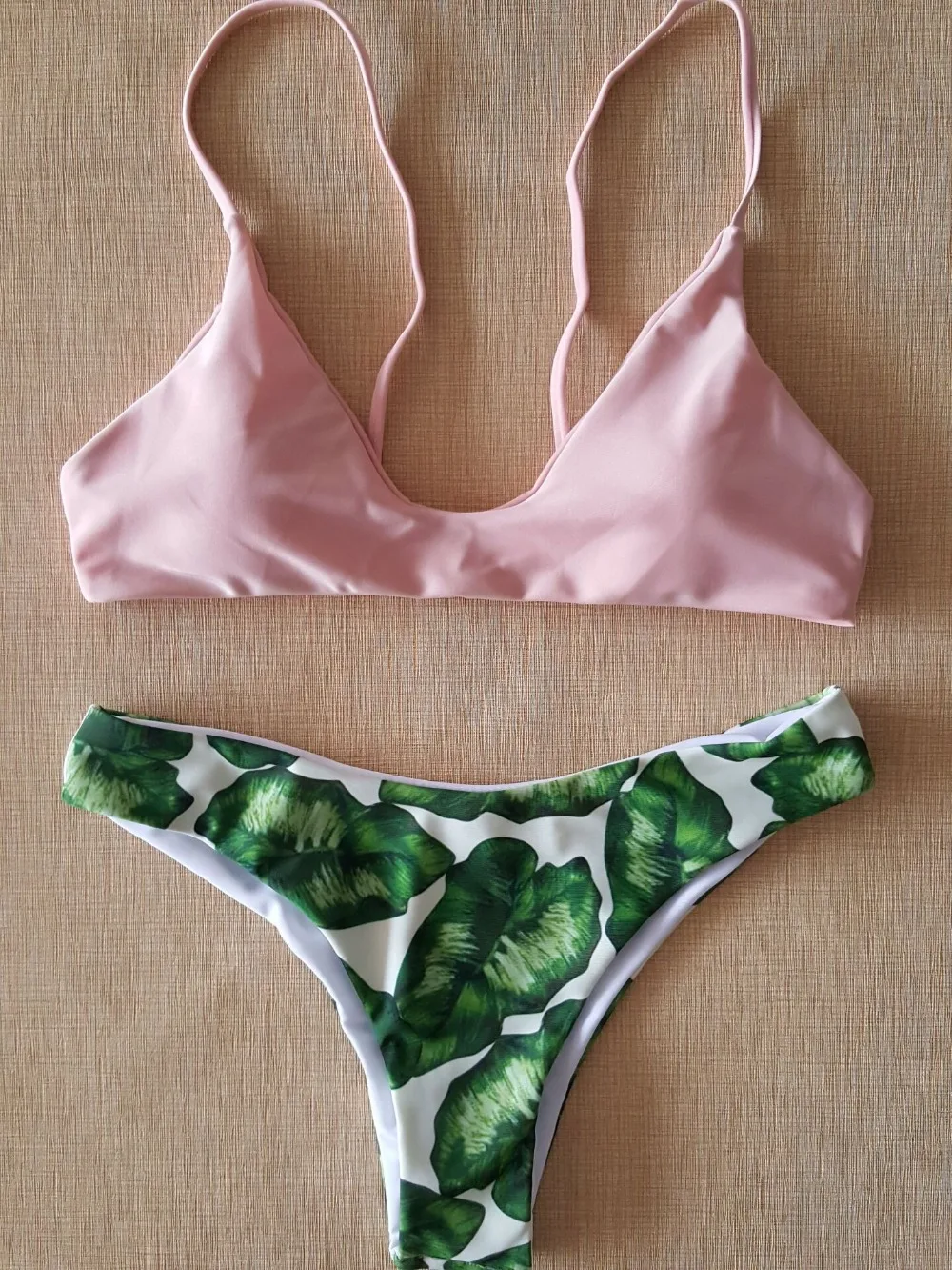 baby pink swimwear