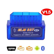 V1.5 Auto Diagnostic Scanner Elm327 V 1.5 Bluetooth Obd2 Scanner Auto Code Reader Car Diagnostic Interface Scan Tool