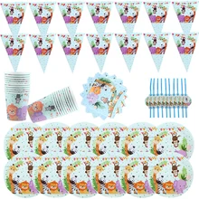 Special Price 90Pcs\Lot Jungle Animal Theme Paper Cup Plate Napkin Flag Straw Kids Favor Birthday Party Decoration Disposable Tableware Special Price 90Pcs\Lot Jungle Animal Theme Paper Cup Plate Napkin Flag Straw Kids Favor Birthday Party Decoration Disposable Tableware