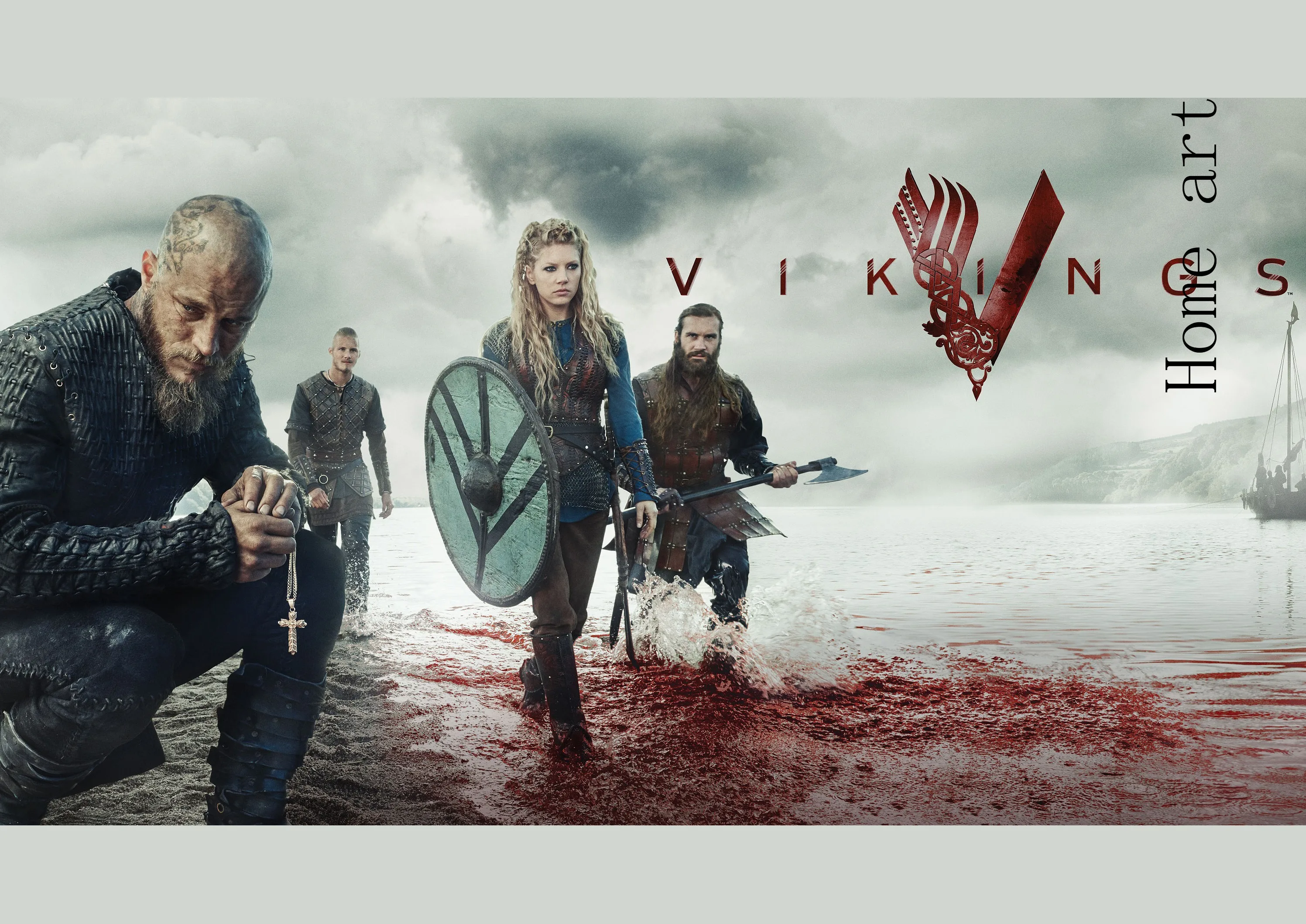 Vikings плакат четкое изображение наклейки на стену украшение дома хорошее качество