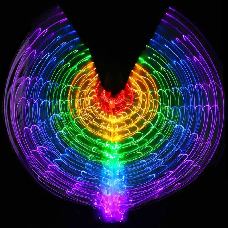 Новое поступление 5 видов цветов LED BellyDancing Isis Wings nice dancing light IsisWings светящийся