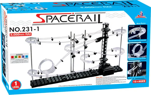 New Space Raill Funny Building Kit Roller Coaster Toyslevel 1 Diy