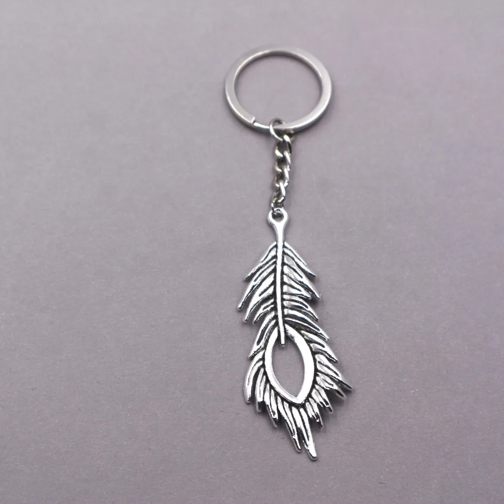 

New Fashion Keychain tree leave Pendants DIY Men Jewelry Car Key Chain Ring Holder For Gift