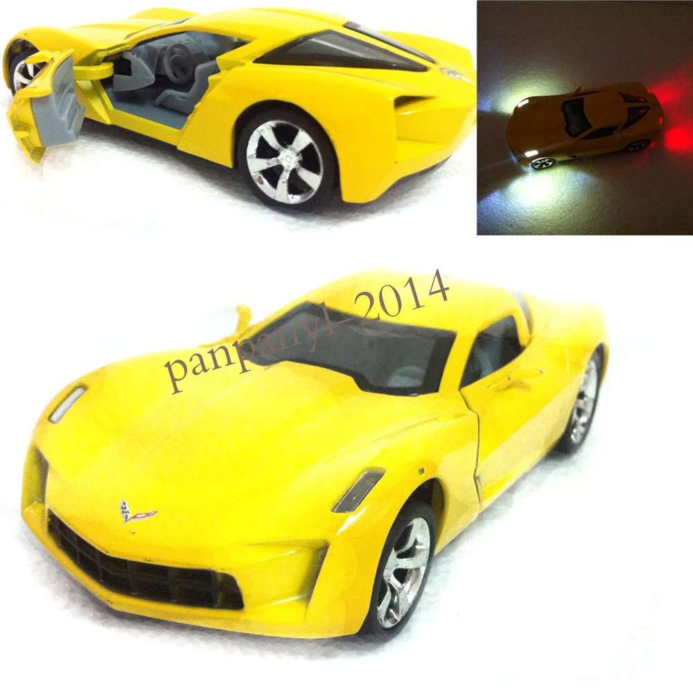 yellow corvette toy car
