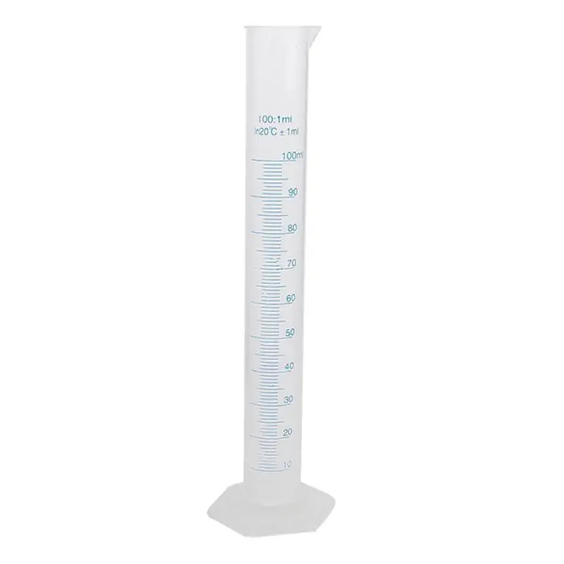 1PCS 100ml Transparent Plastic Graduated Measuring