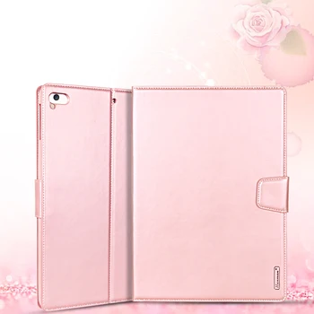 

Hanman Case for iPad 6 Air 2 Business Sheepskin Leather Holder stand with Wallet Card Slot Case Cover