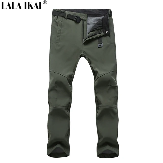 Hiking Pants Men Outdoor Sport Thermal Climbing Waterproof Windstopper