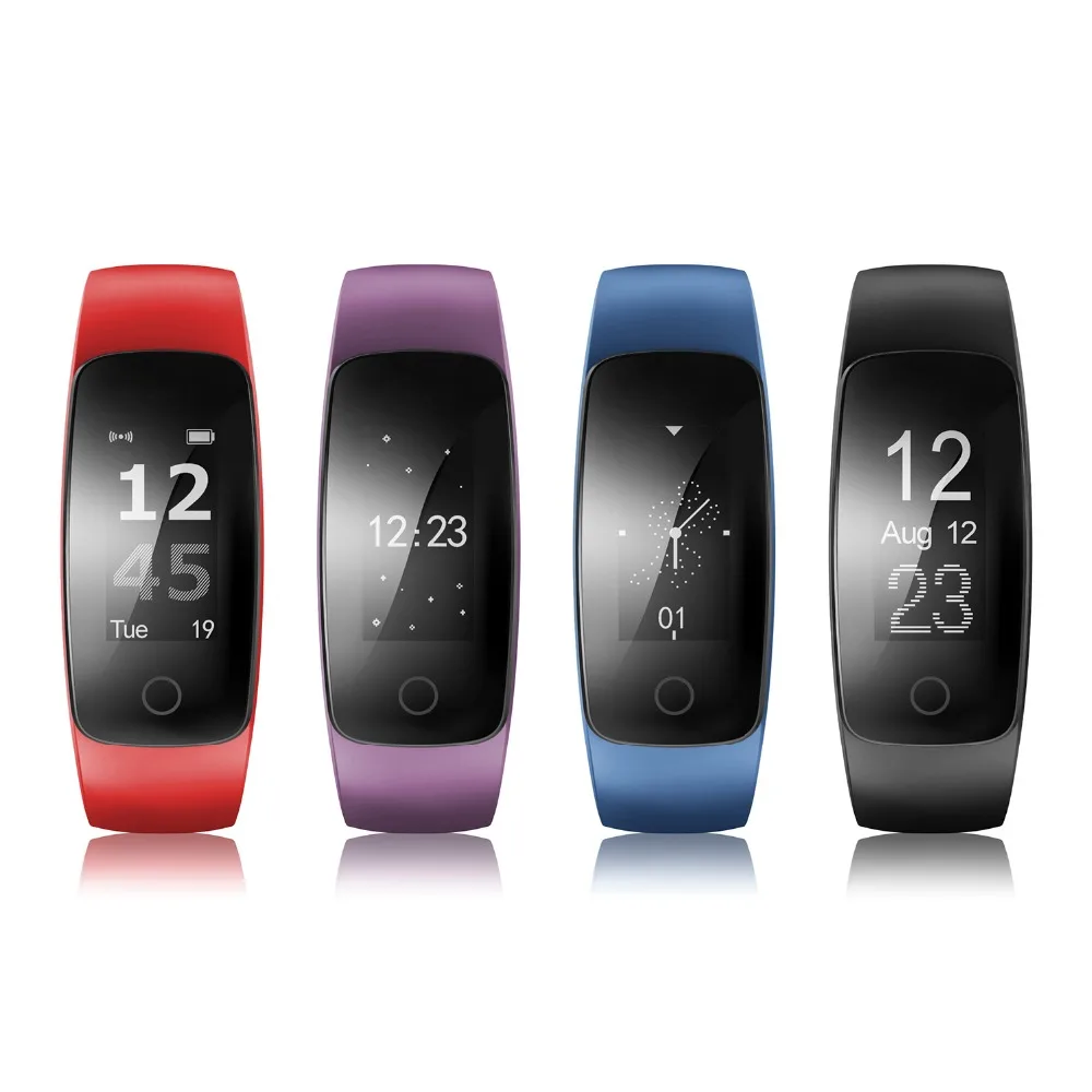 ID107 Bluetooth Smart Band Pulse Heart Rate Monitor Smart Wristband Fitness Tracker Pedometer Sleep Tracker IOS