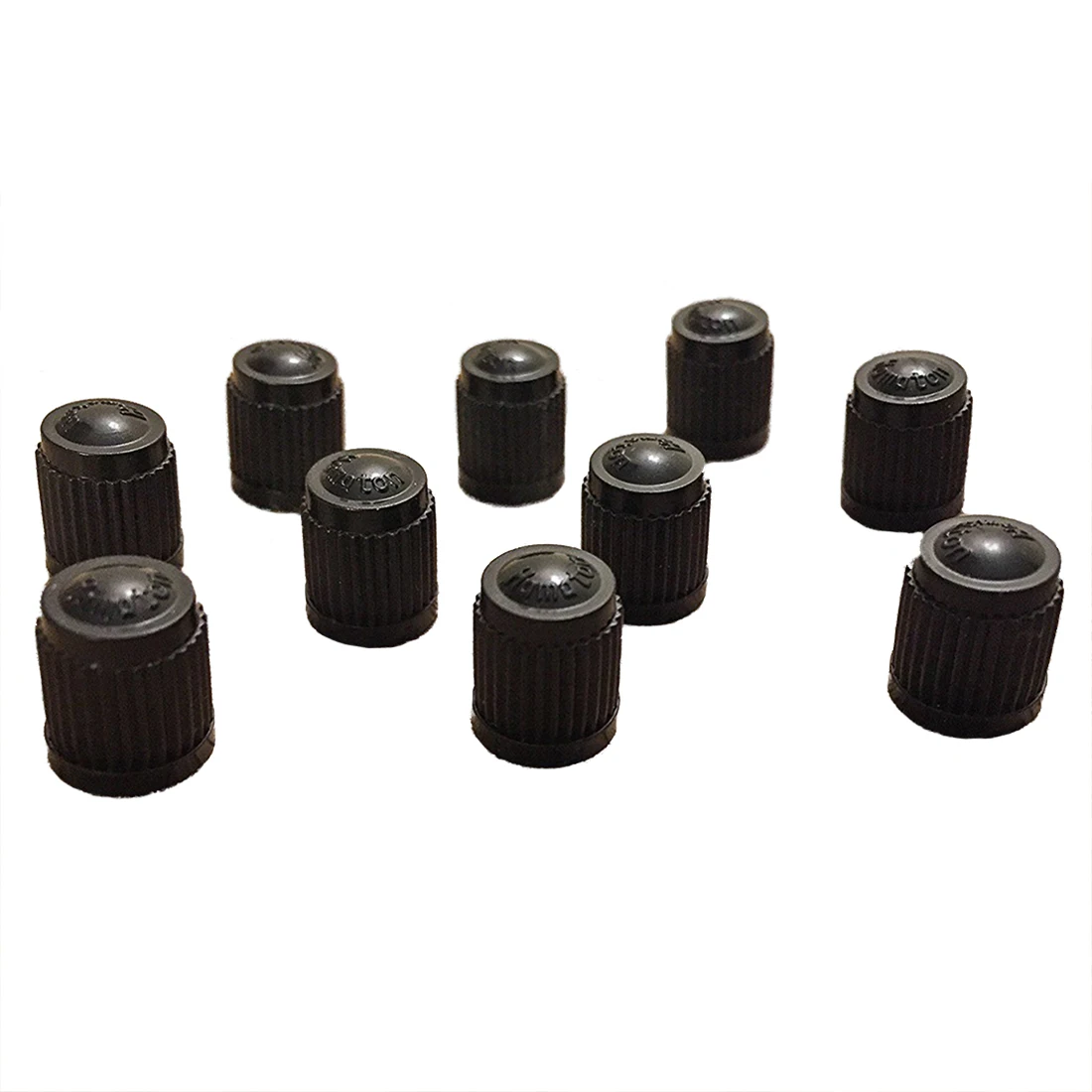 

AUTO -Set of 100 - Black Plastic Replacement Valve Caps. Cars, Trucks, Motorcycles, ATV. Schrader Tire Caps.