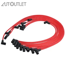 AUTOUTLET 9 шт. 7,5 мм Свеча зажигания провода комплект заглушек для SBC BBC Chevrolet Хей 350 383 454 электронный D030-PW-SBC350