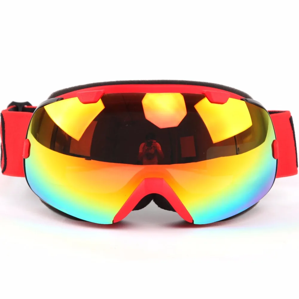 Benice мужские многоцветные Анти-туман УФ-защита профессиональный спорт на открытом воздухе сноуборд Скейт очки снег очки двойные линзы очки