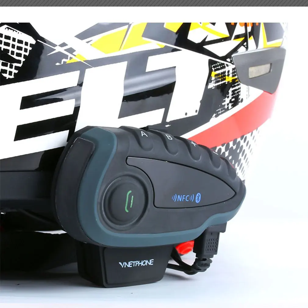 

V8 Motorcycle Helmet Bluetooth Interphone Wireless Motorcycle Bluetooth Walkie-talkie Support 5 People