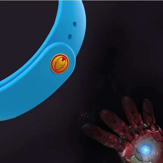 Hot avengers marvel cartoon For Xiaomi Mi Band 4 3 2 Bracelet Miband4 3 2 Strap Wristband Band For Mi Band 2/3/4 Silicone soft - Цвет ремешка: skyblue No.3