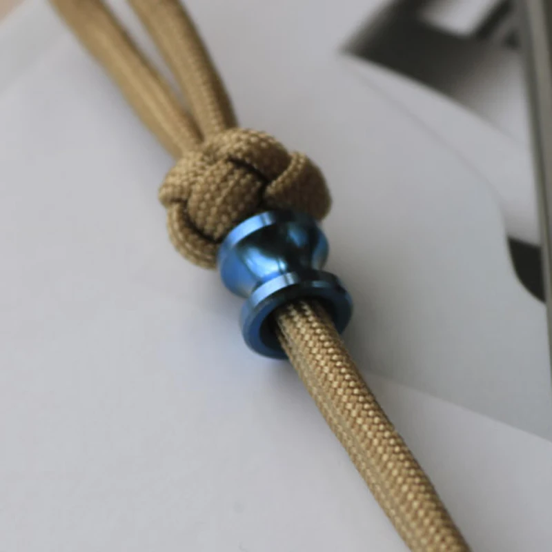 Титановый сплав нож бусины зонтик веревка песочные часы форма DIY титановый Паракорд бусины аксессуары