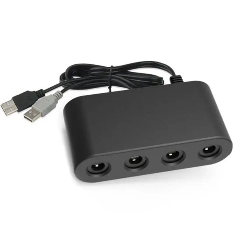 EastVita 4 Ports For Gamecube Controllers Adapter for Wii u System & PC