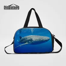 Dispalang КИТ принт мужская дорожная крупная сумка дорожная сумка для багажа большая вместительность дорожные сумки Повседневная сумка на плечо