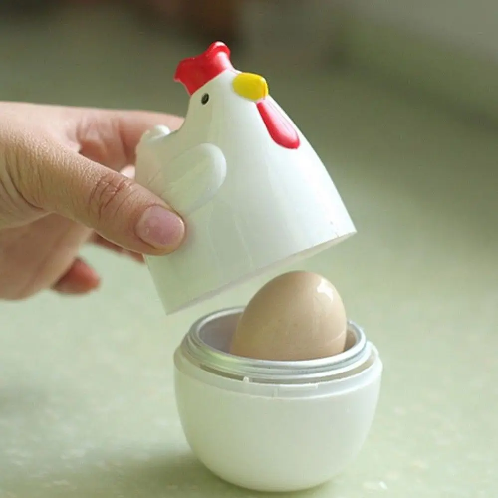 Home Kitchen Cooking Tool Egg Cooker Chicken Shaped Egg Boiler Microwave Eggs Steamer Appliance Utensil Nontoxic egg cooker egg boiler mold cup silicone egg poacher egg poacher